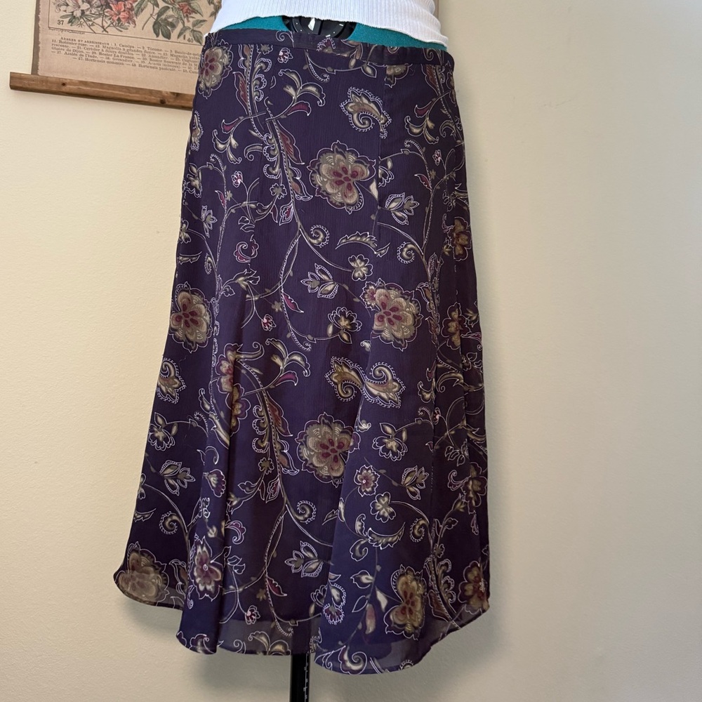Sag Harbor Paisley Midi Skirt